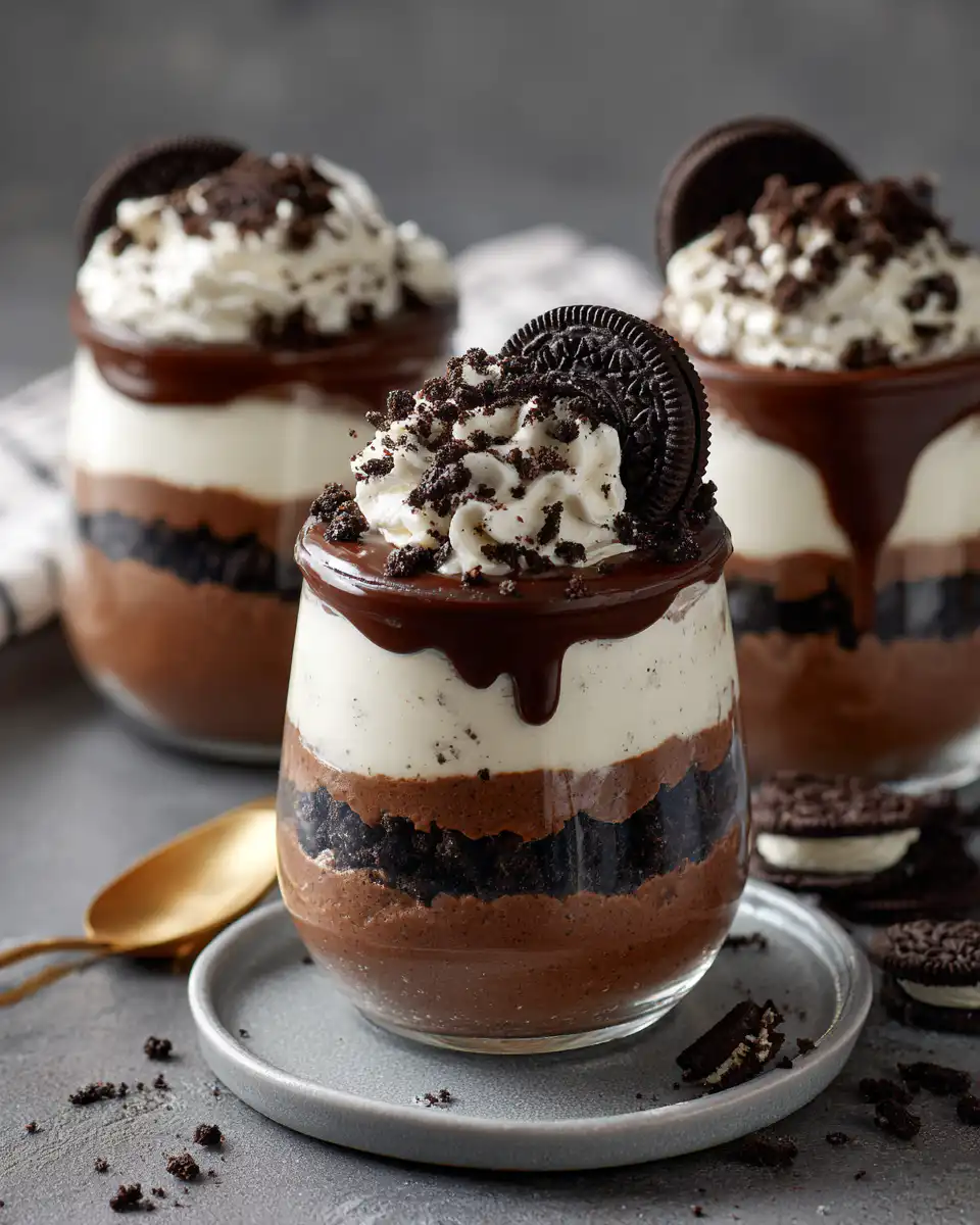 Oreo Cheesecake Parfaits (No Bake)
