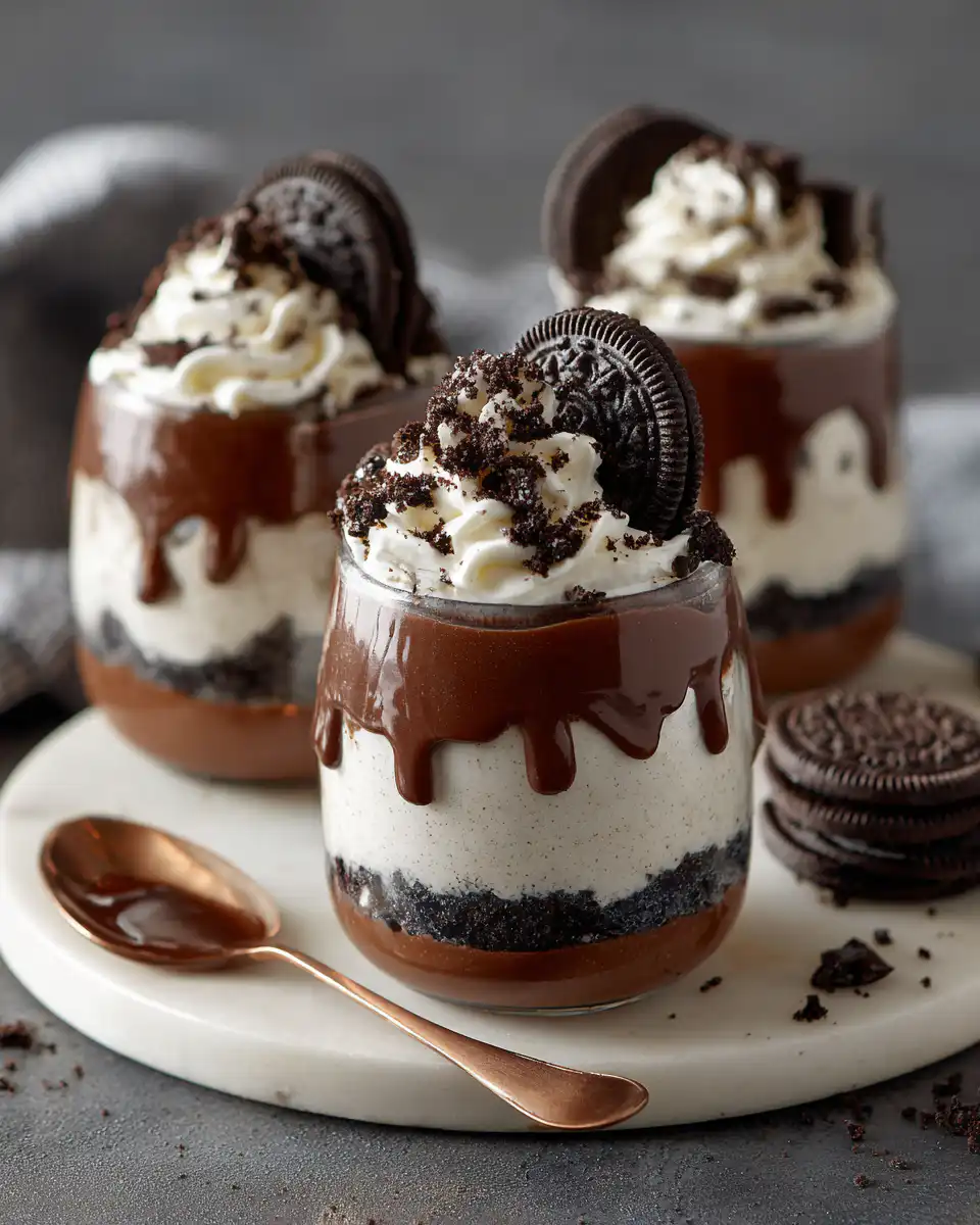 Oreo Cheesecake Parfaits (No Bake)