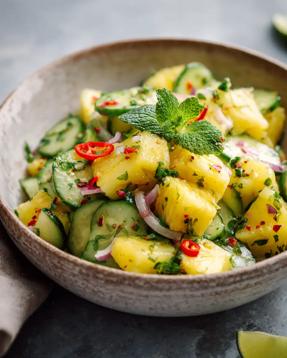 Pineapple Cucumber Salad Recipe