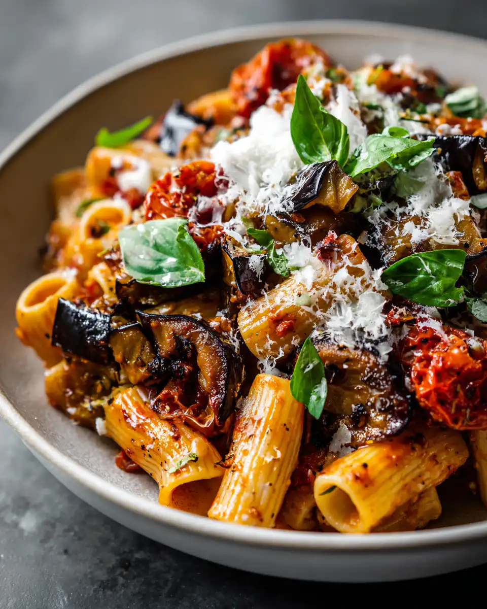 Roasted Eggplant Pasta