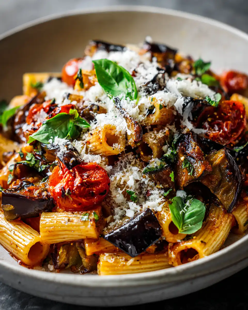 Roasted Eggplant Pasta