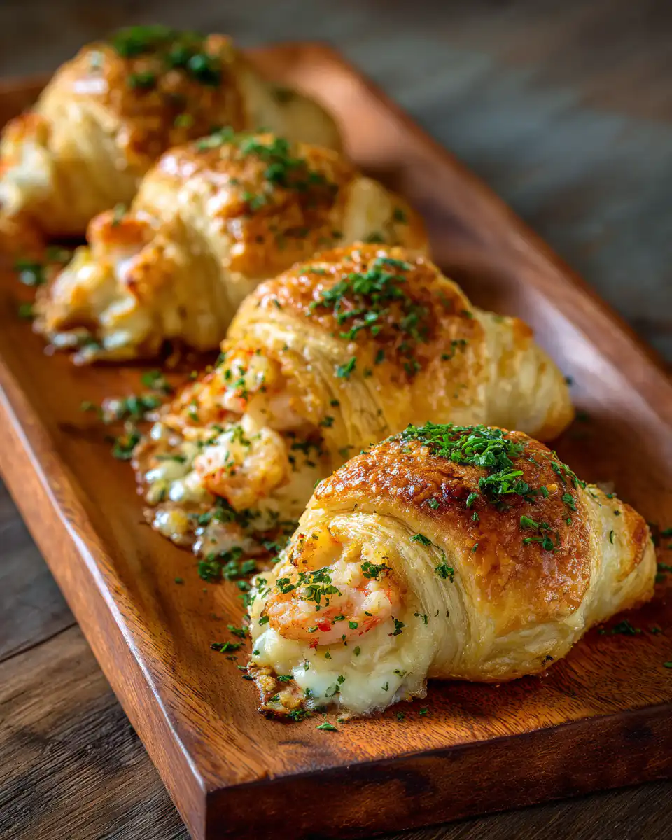 Shrimp and Crab Stuffed Crescent Bombs