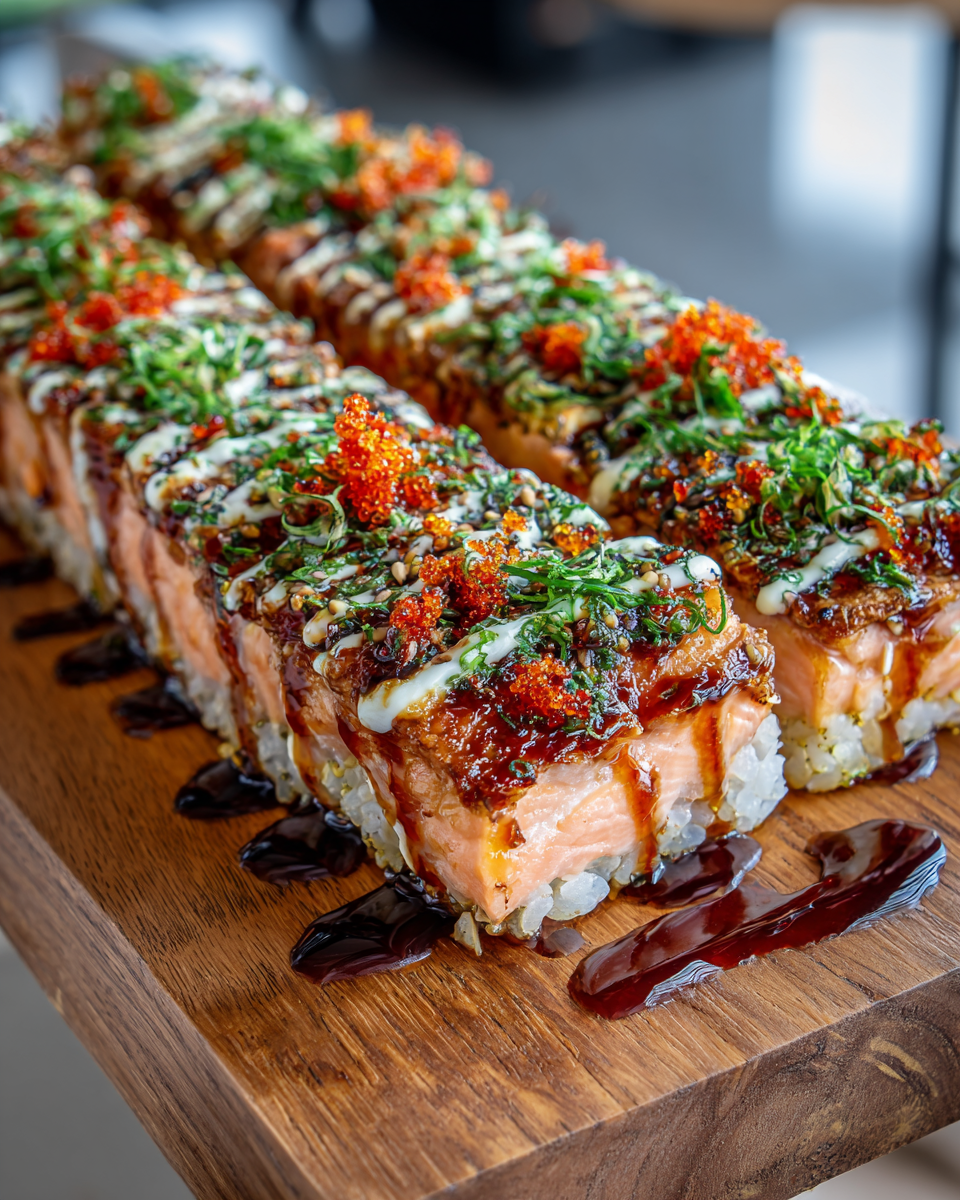 Spicy Salmon Sushi Bake