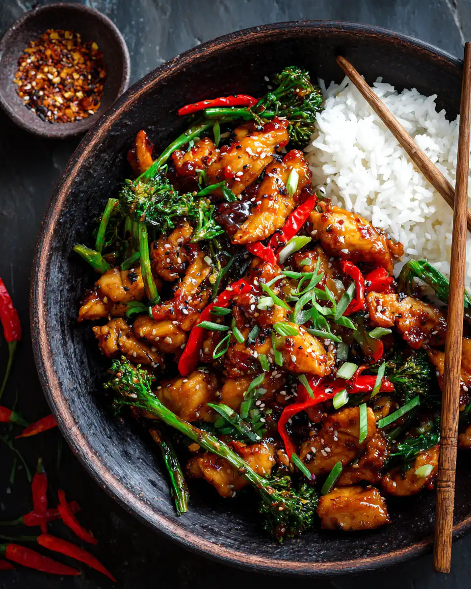 Sweet Chili Garlic Chicken Stir Fry