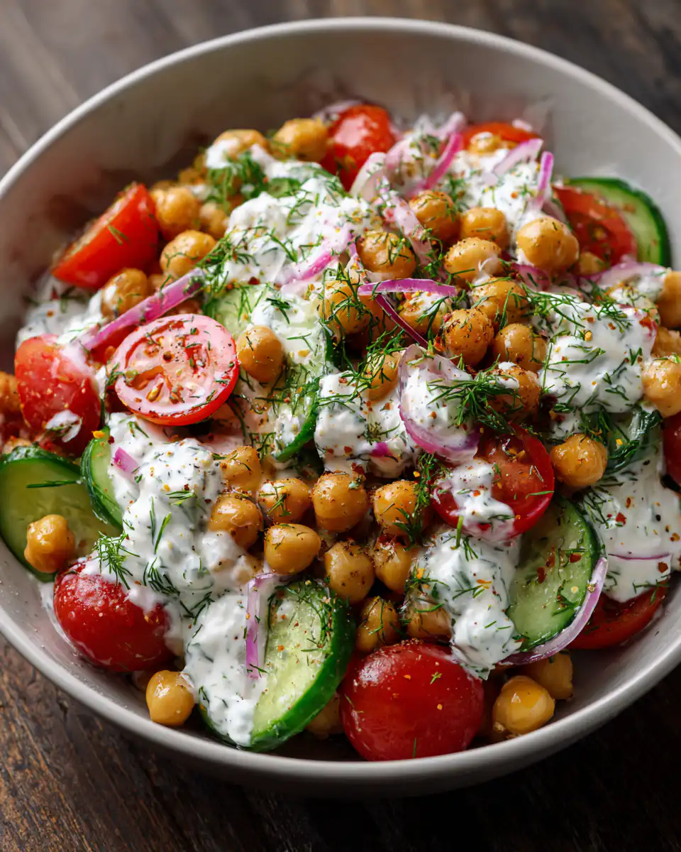 Tzatziki Chickpea Salad
