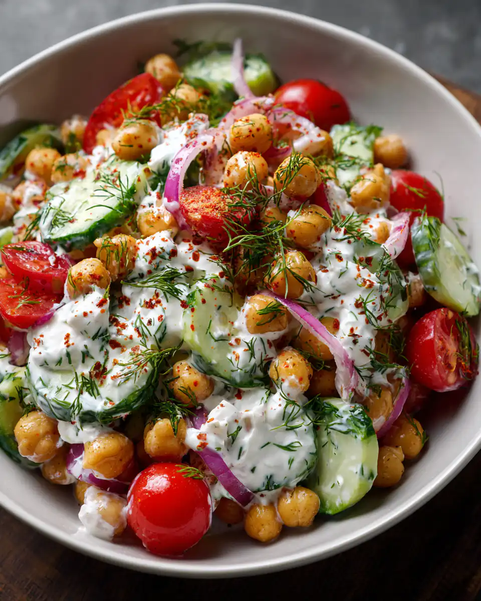 Tzatziki Chickpea Salad