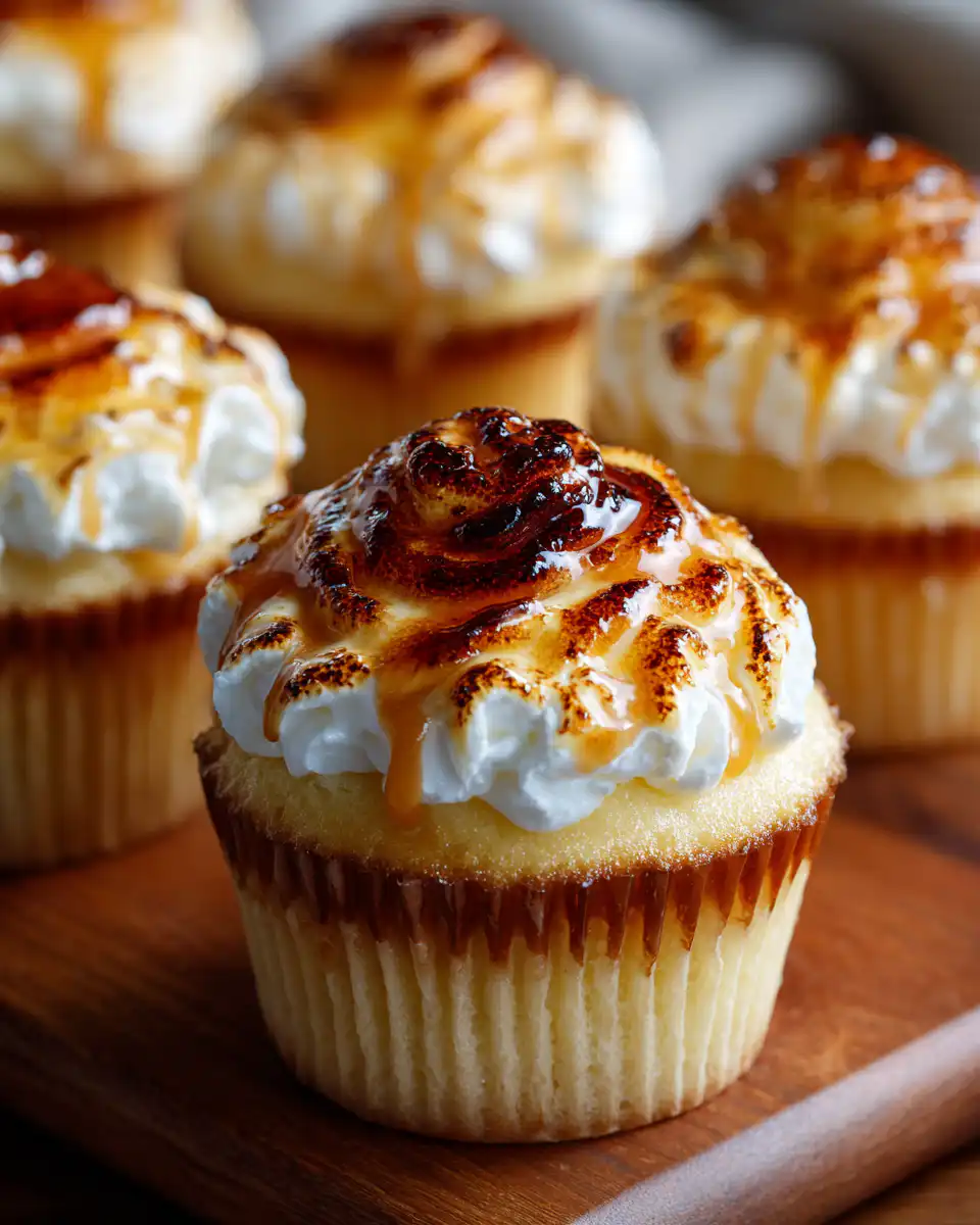 Vanilla Bean Crème Brûlée Cupcakes