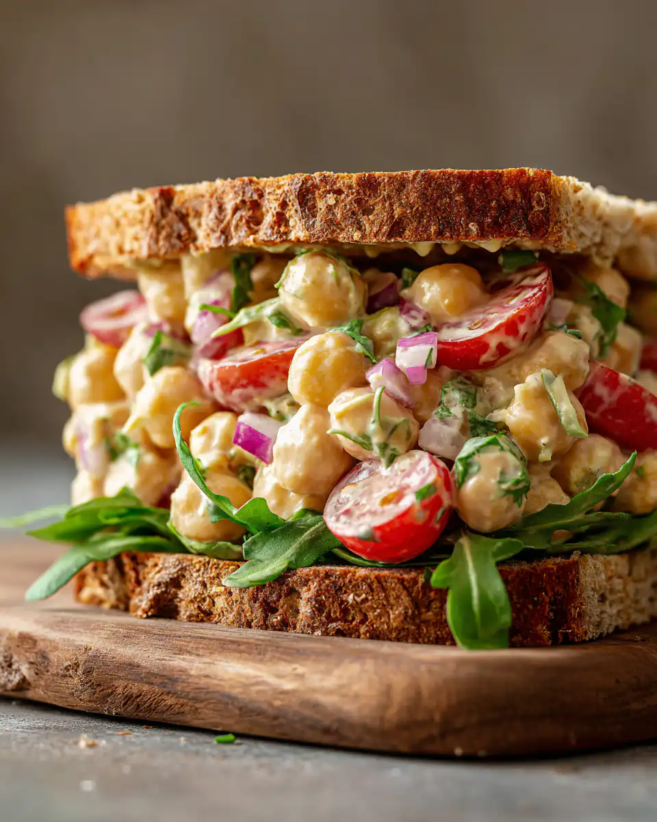 chickpea salad sandwich