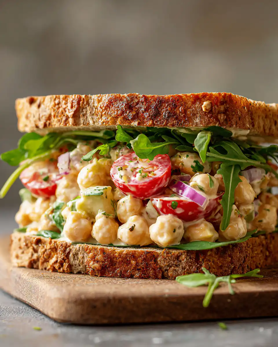 chickpea salad sandwich