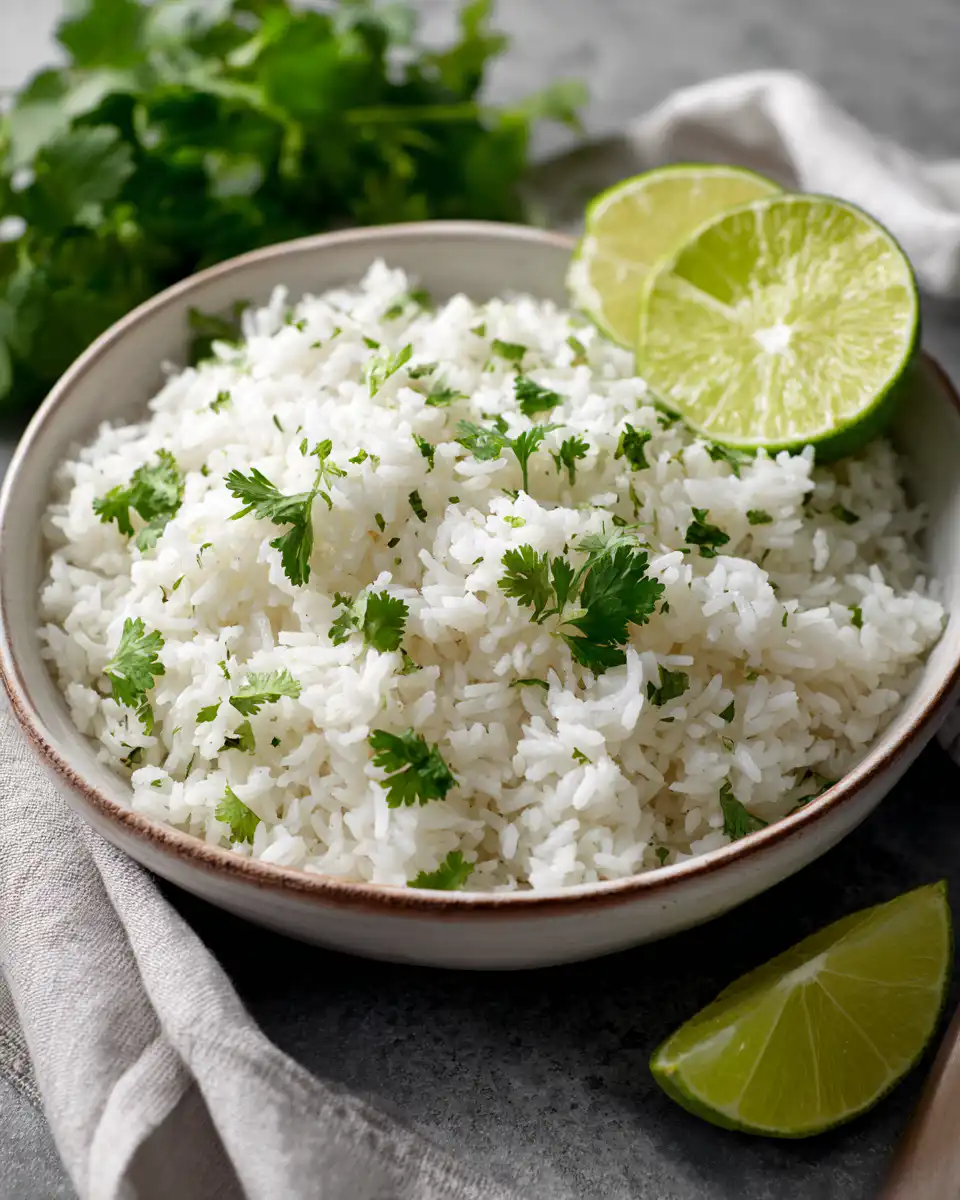 cilantro lime rice in rice cooker
