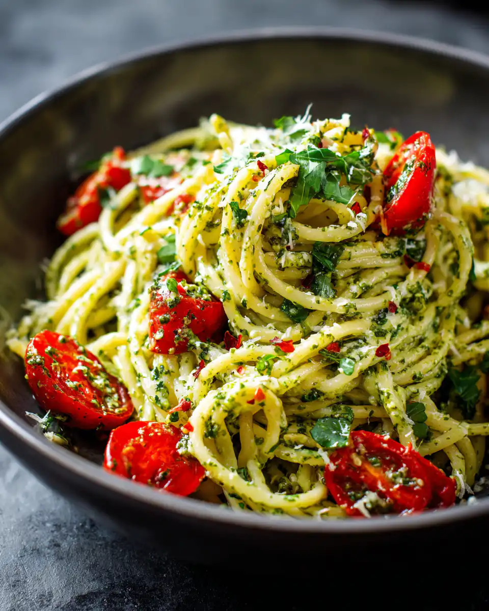 creamy pesto pasta