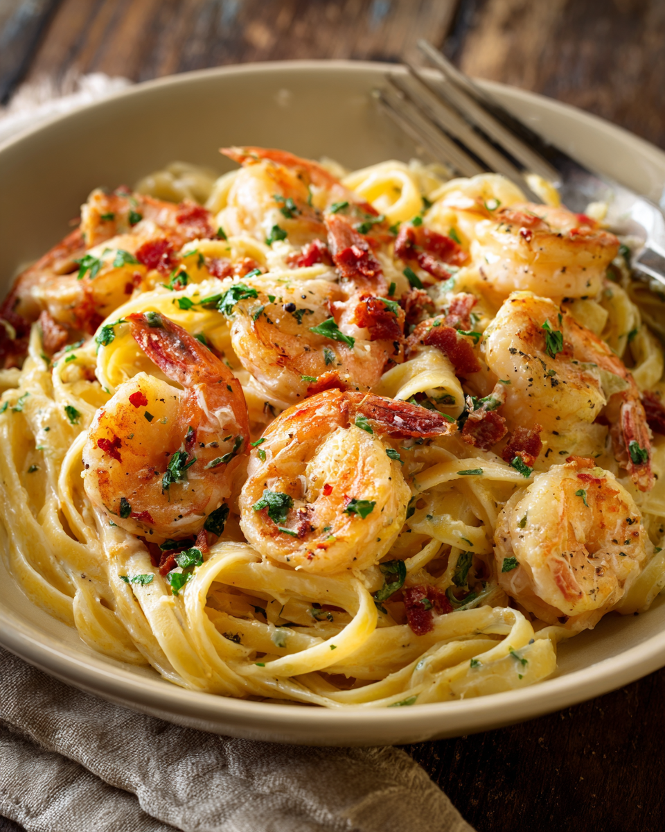 creamy shrimp pasta