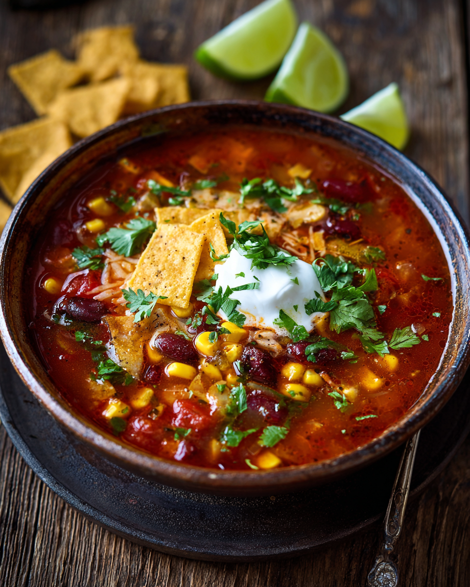 Vegetarian Tortilla Soup