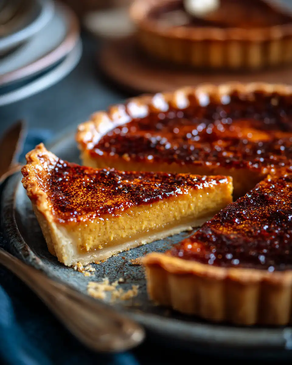 Bourbon Brûlée Pumpkin Pie