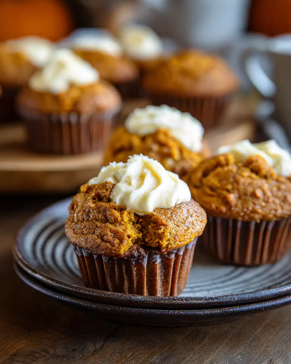 Cream Cheese Pumpkin Muffins