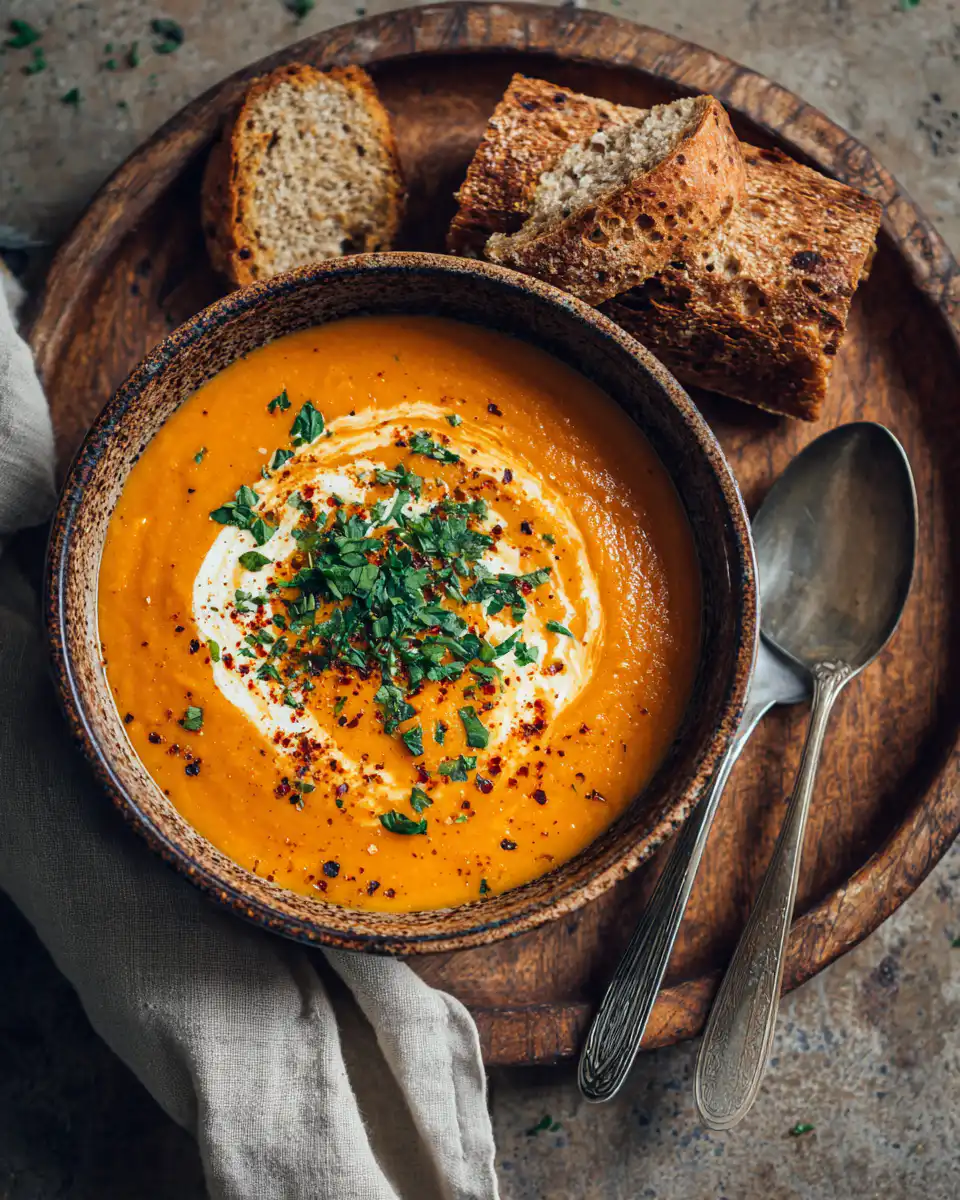 Creamy Red Lentil Soup in 30 Minutes
