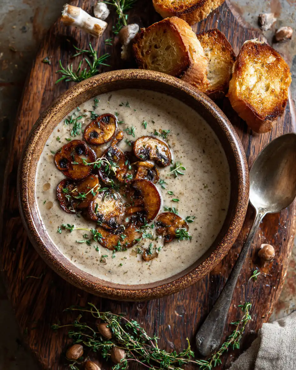 Creamy Vegan Mushroom Soup