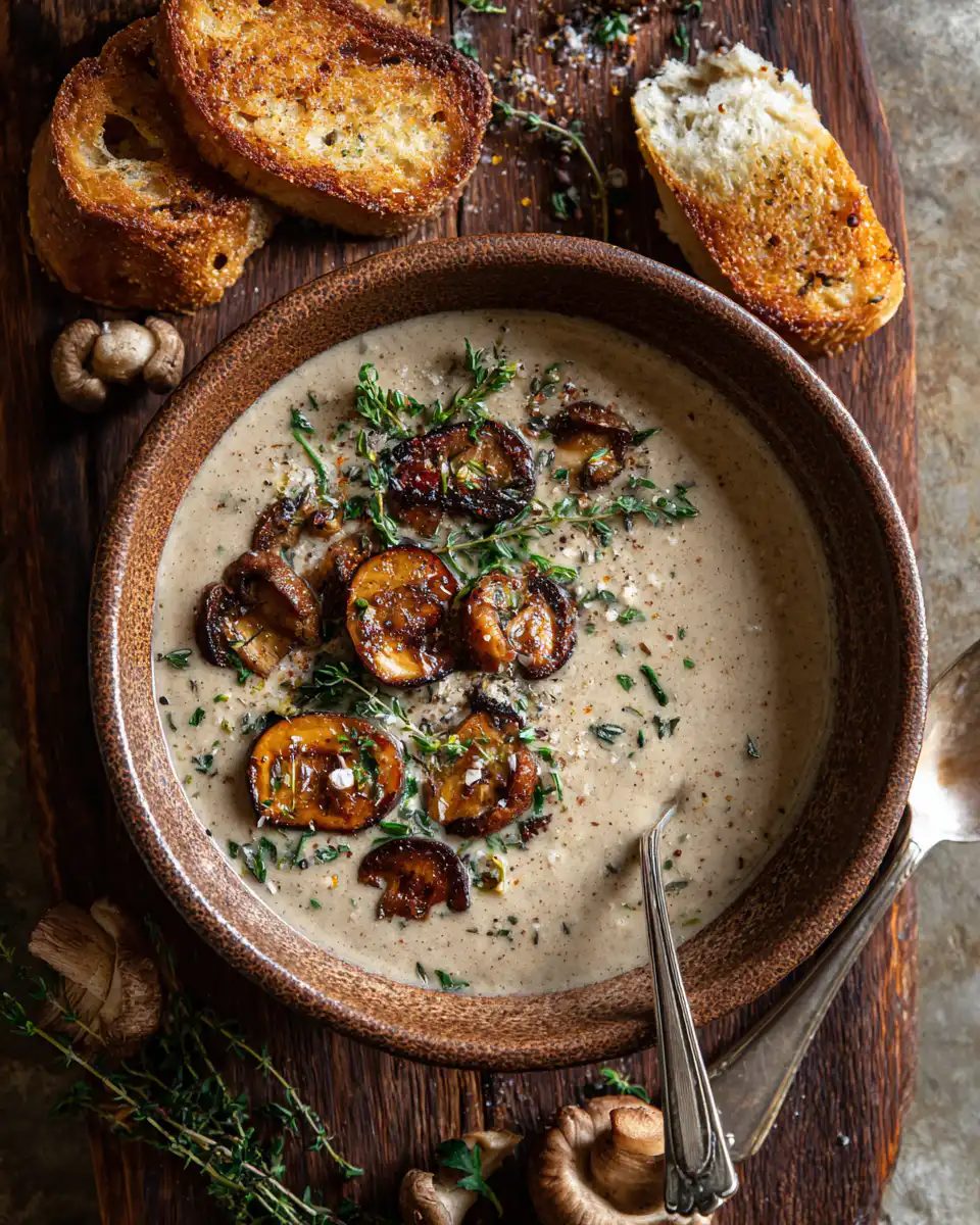 Creamy Vegan Mushroom Soup