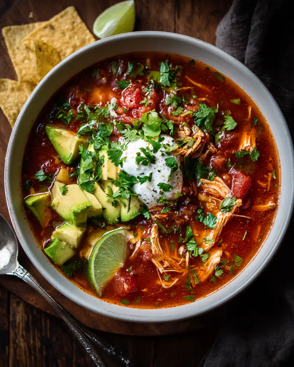 Crockpot Chicken Taco Soup