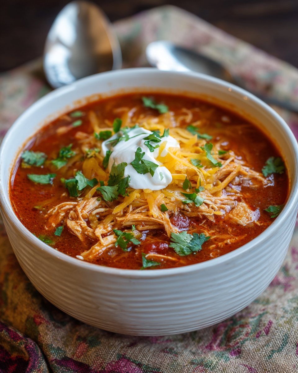 Crockpot Chicken Taco Soup