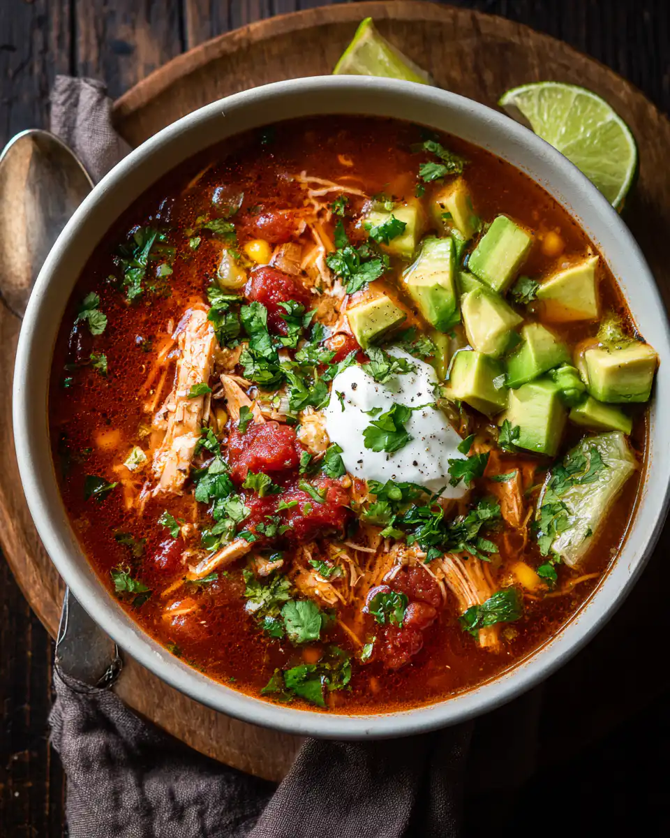 Crockpot Chicken Taco Soup