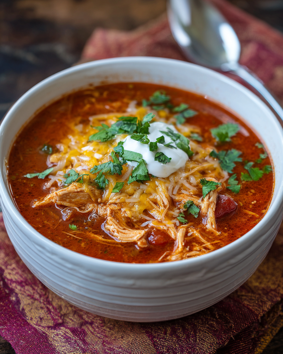 Crockpot Chicken Taco Soup