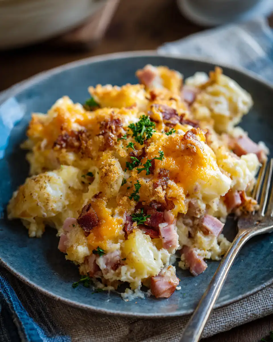 Crockpot Ham and Potato Casserole