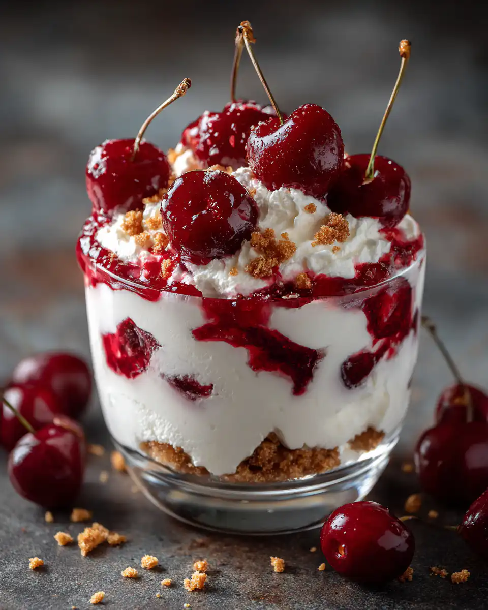 Delectable Cherry Cheesecake Fluff