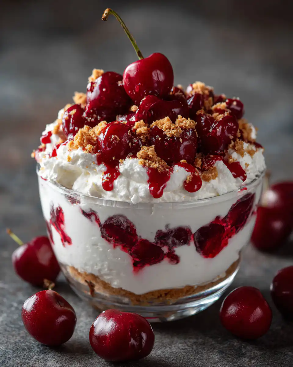 Delectable Cherry Cheesecake Fluff