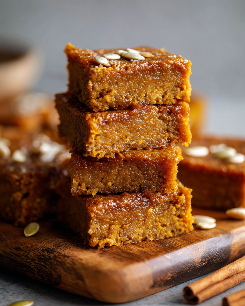 Flourless Pumpkin Bars