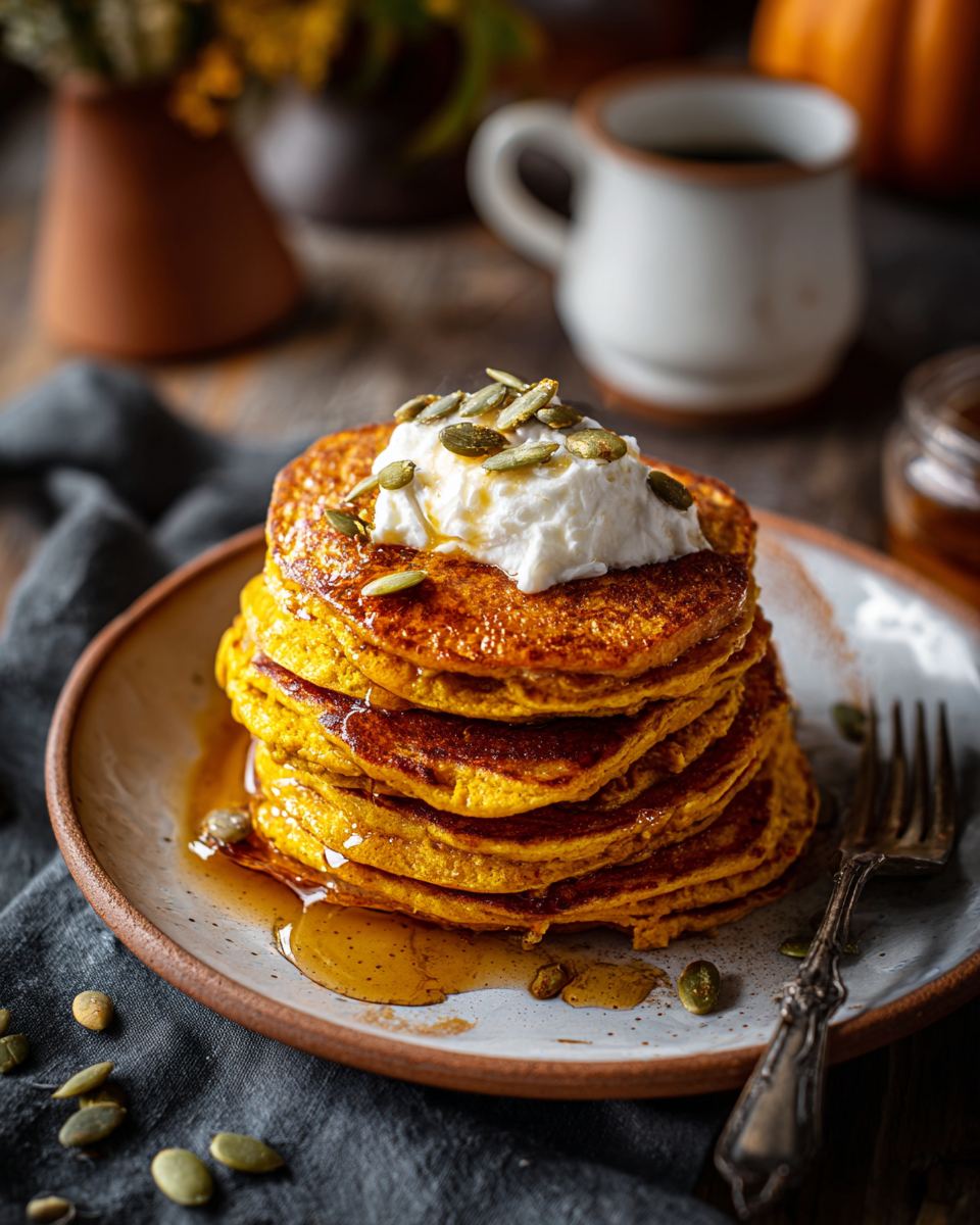 Fluffy Pumpkin Pancakes
