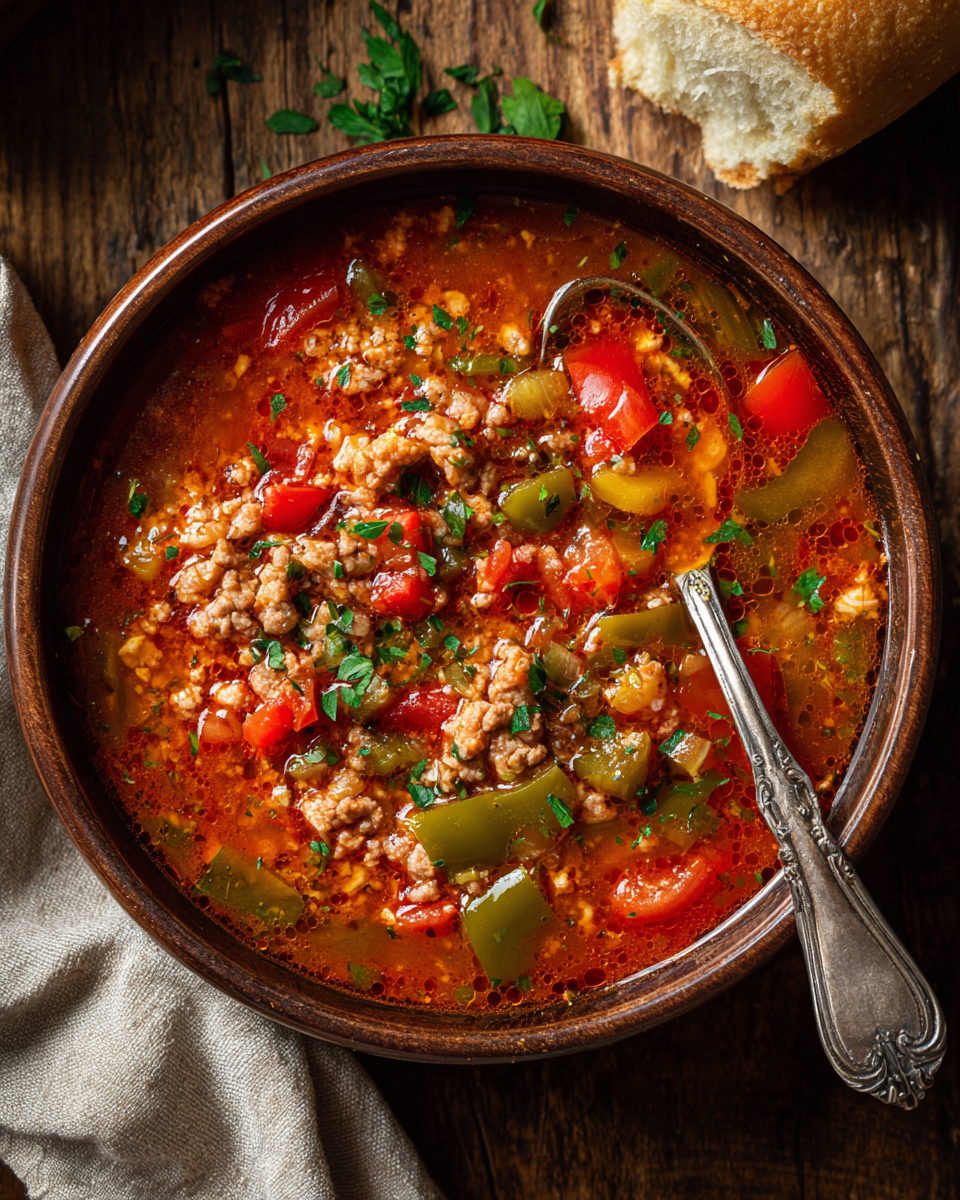 Keto Stuffed Pepper Soup