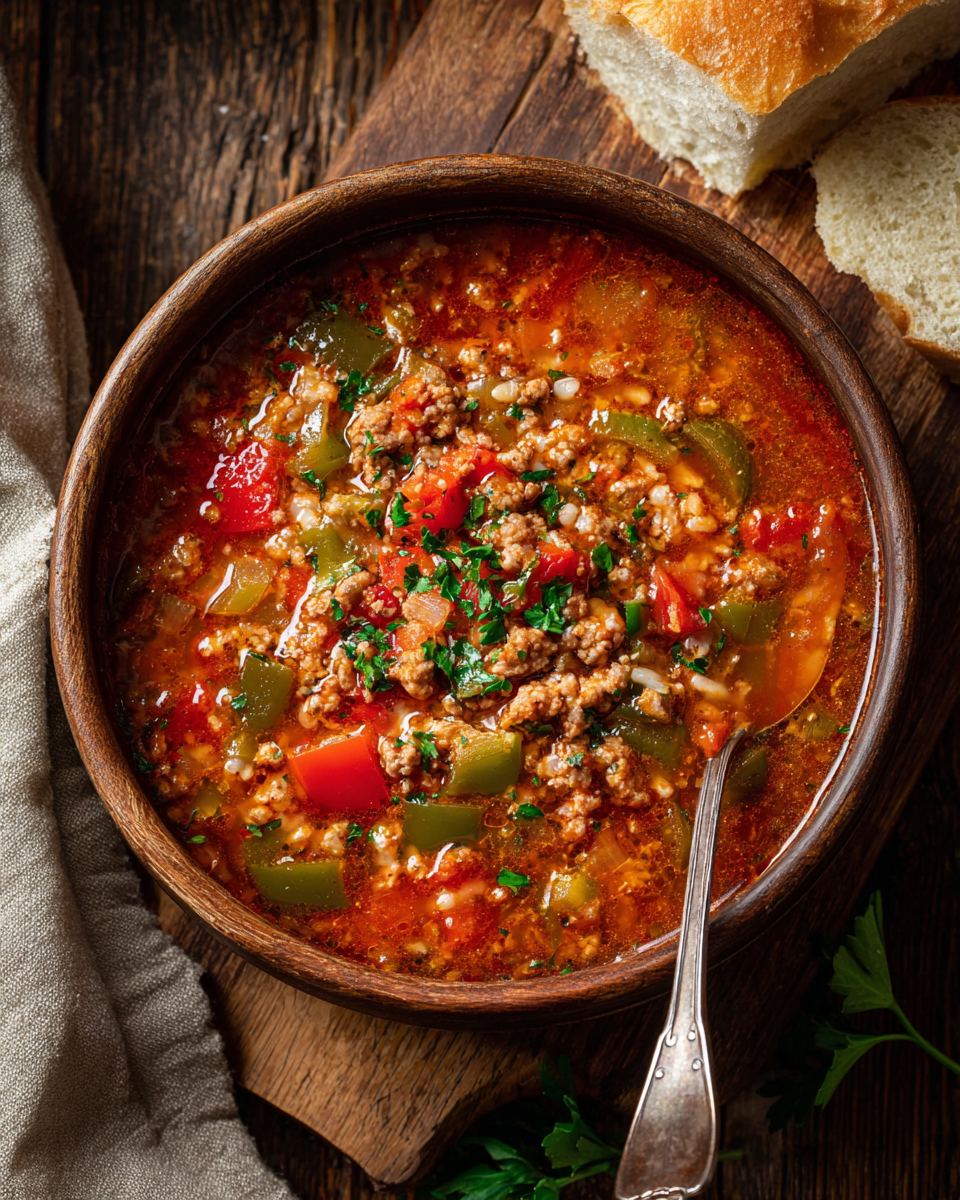 Keto Stuffed Pepper Soup
