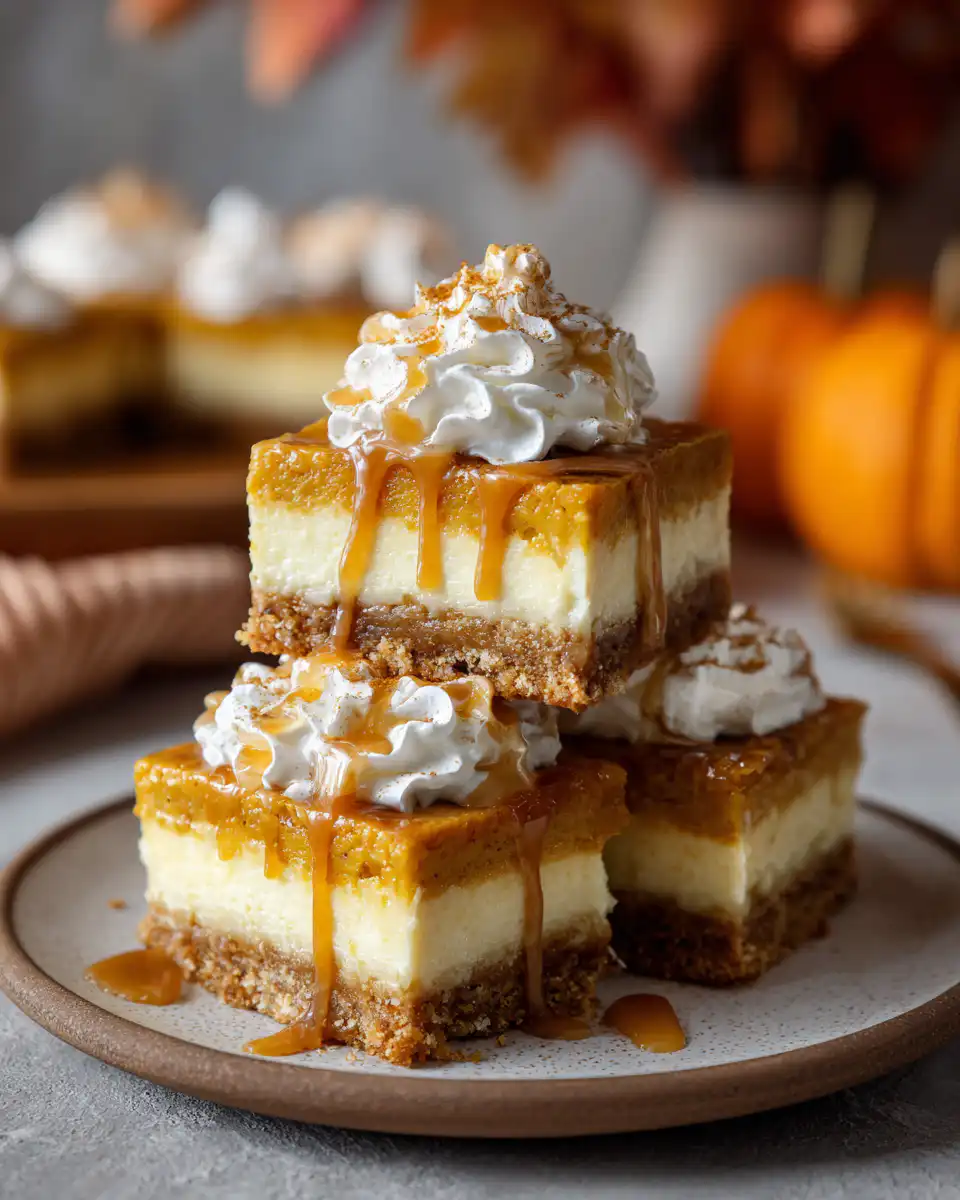 Pumpkin Cheesecake Bars