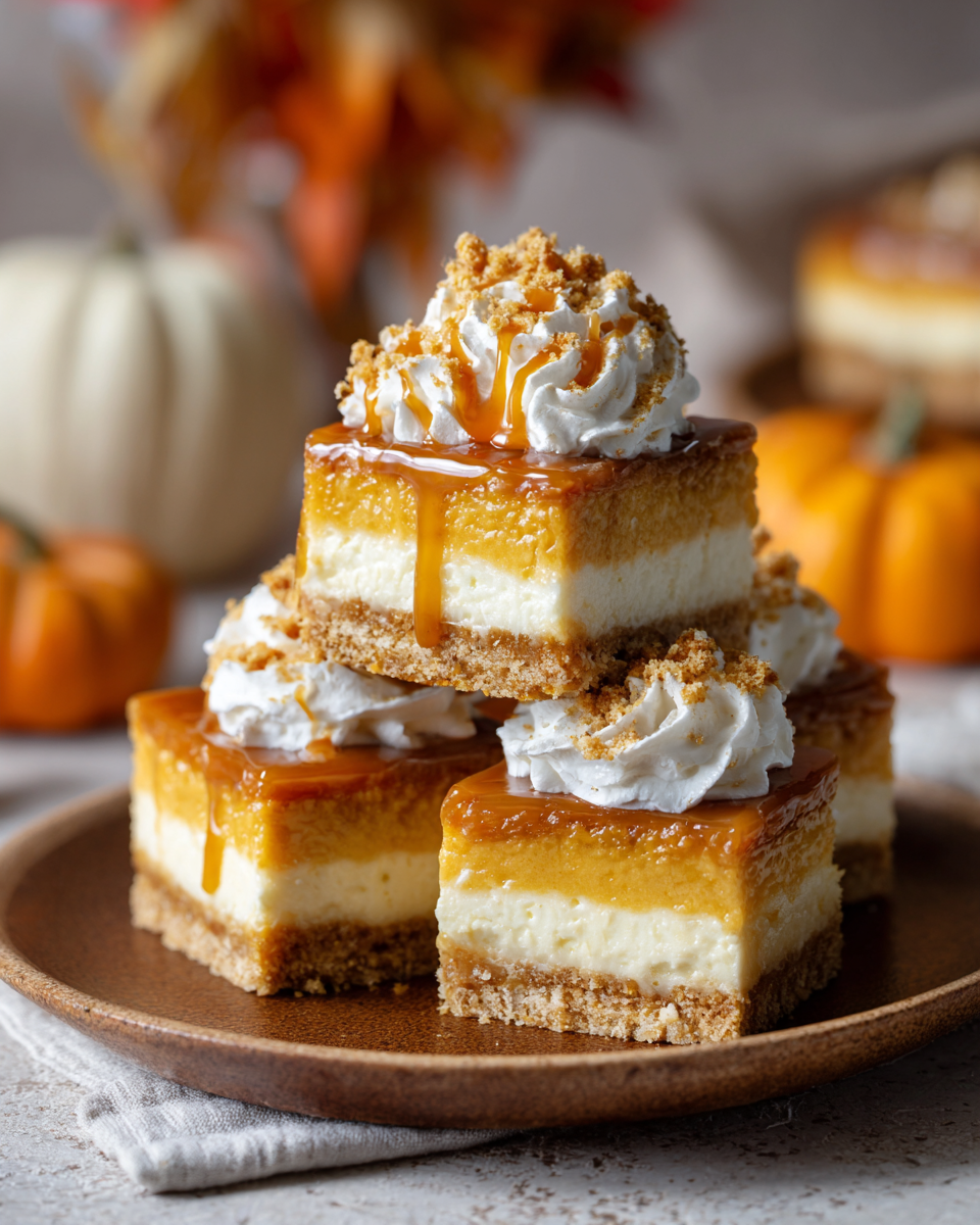 Pumpkin Cheesecake Bars