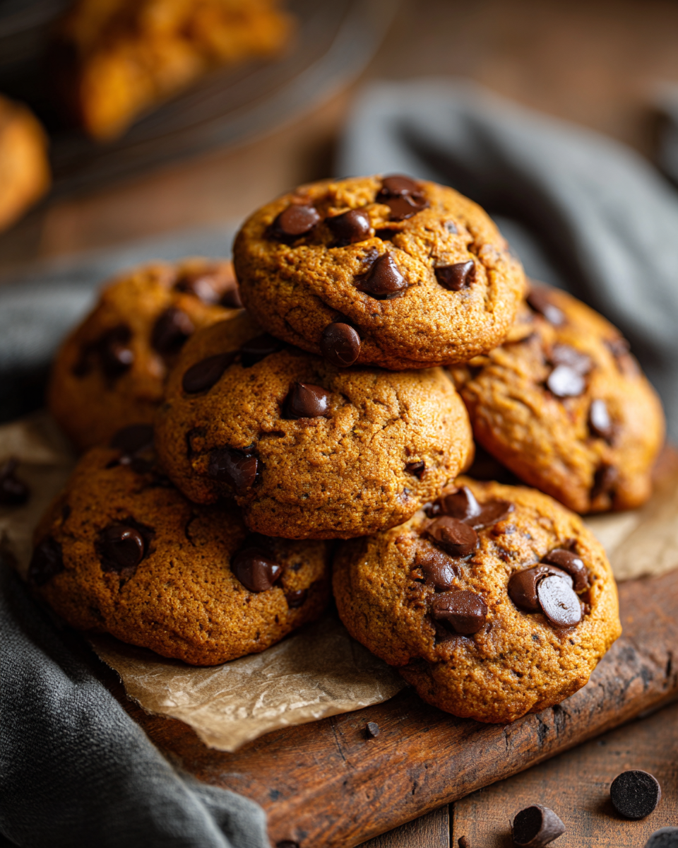 Pumpkin Chocolate Chip Cookies
