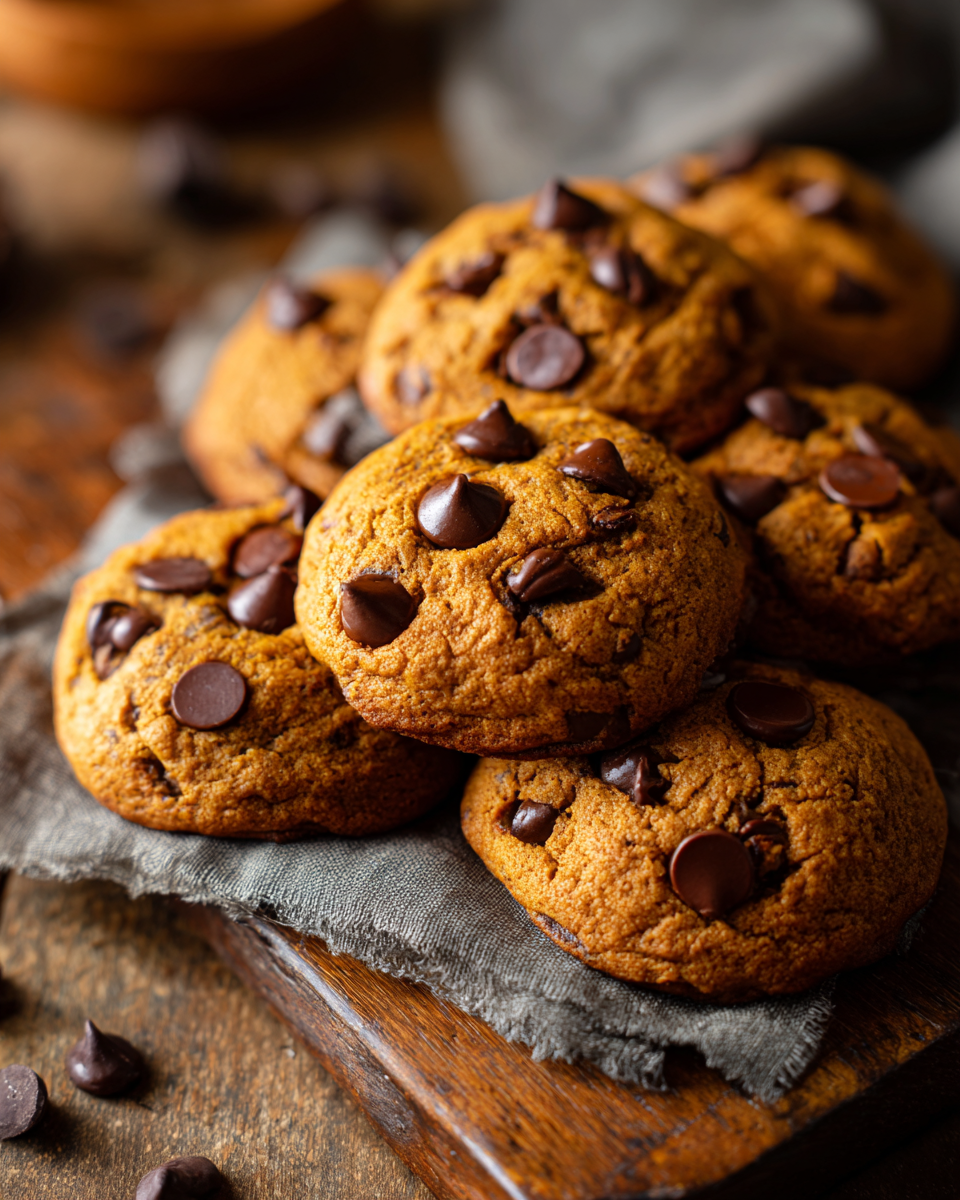 Pumpkin Chocolate Chip Cookies