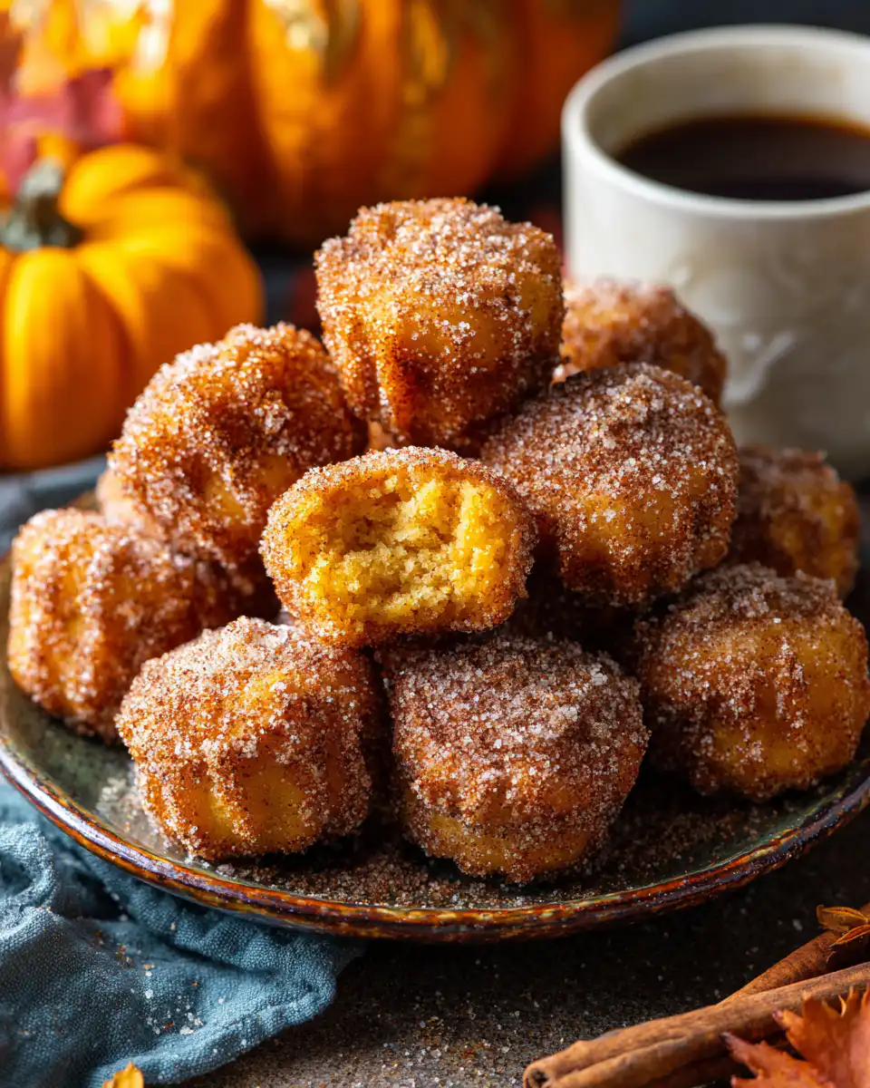 Pumpkin Churro Bites
