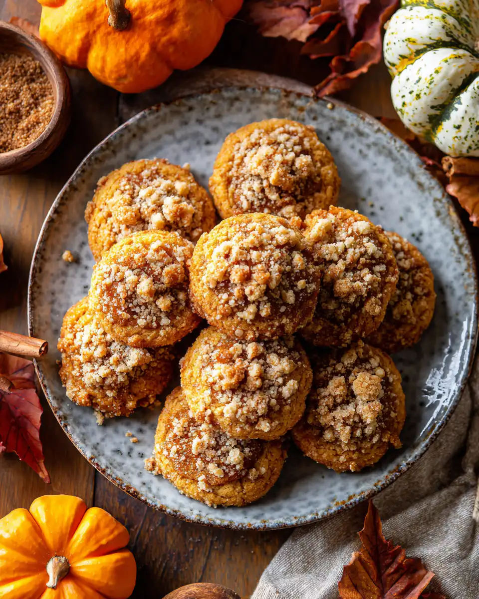 Pumpkin Cinnamon Crumble Cookies