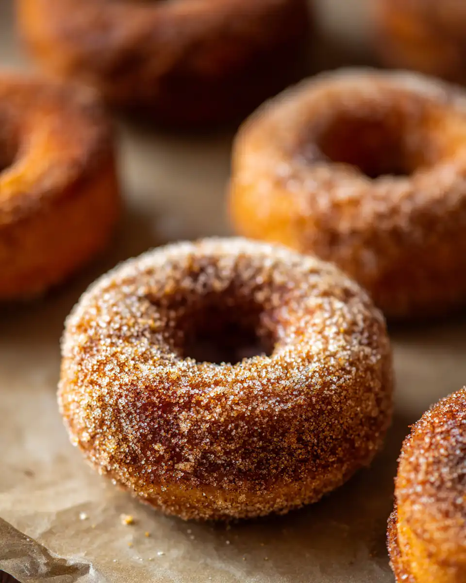 Pumpkin Cinnamon Sugar Donuts