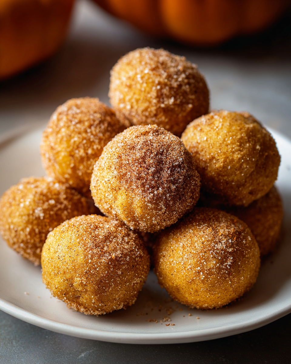 Pumpkin Donut Holes