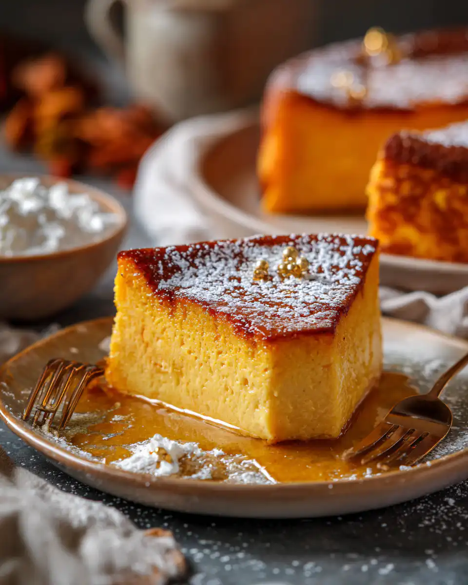 Pumpkin Magic Custard Cake