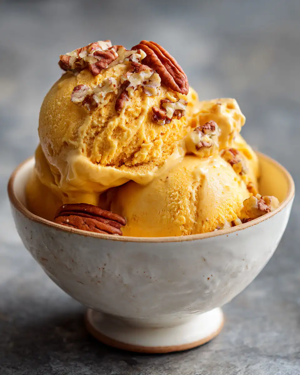 Pumpkin Pecan Frozen Yogurt