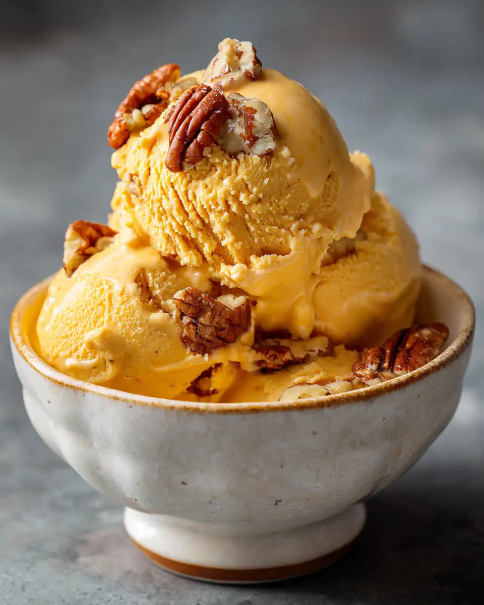 Pumpkin Pecan Frozen Yogurt