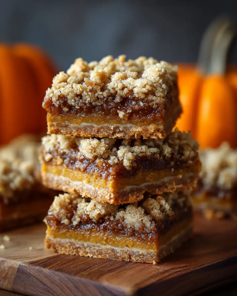 Pumpkin Pie Crumble Bars