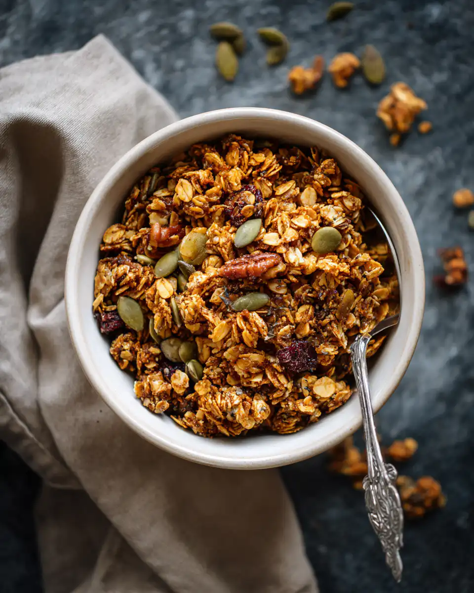 Pumpkin Pie-Spiced Granola