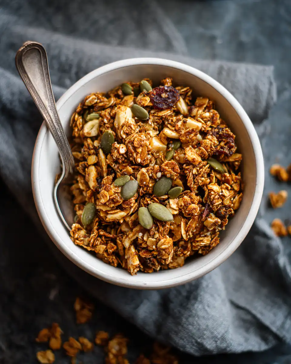 Pumpkin Pie-Spiced Granola