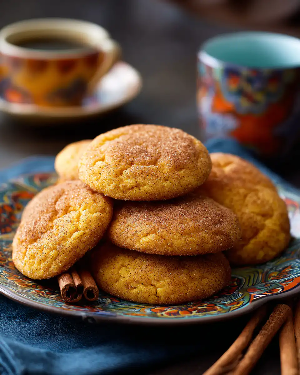 Pumpkin Snickerdoodle Cookies