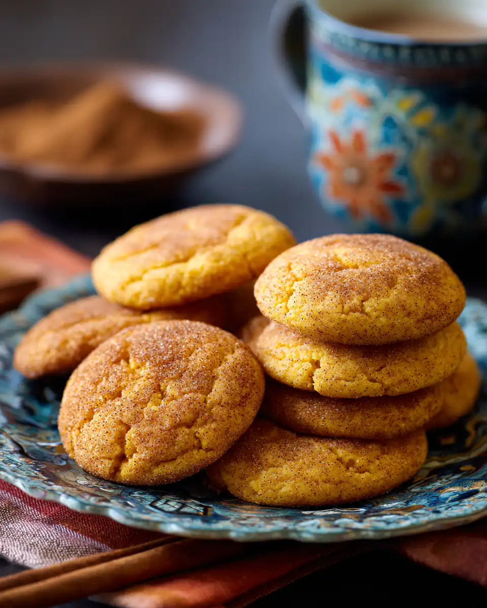 Pumpkin Snickerdoodle Cookies