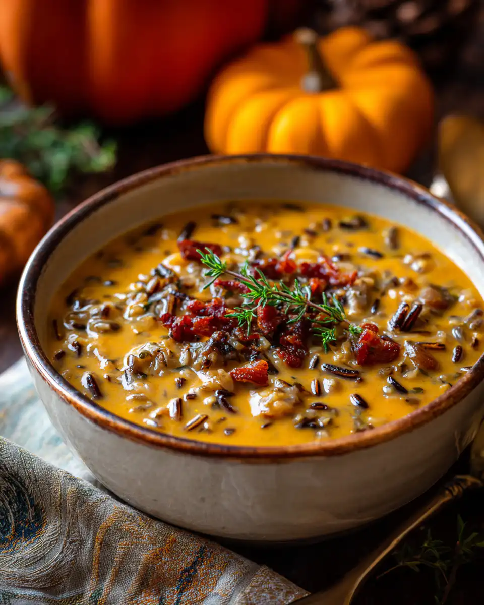 Pumpkin Wild Rice Soup recipe